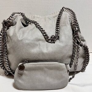 Stella McCartney Falabella Chain Bag and Coin Purse - Silver Gray